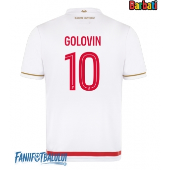 AS Monaco Aleksandr Golovin #10 Tricou Fotbal Replică 2025-26 Barbati Acasa
